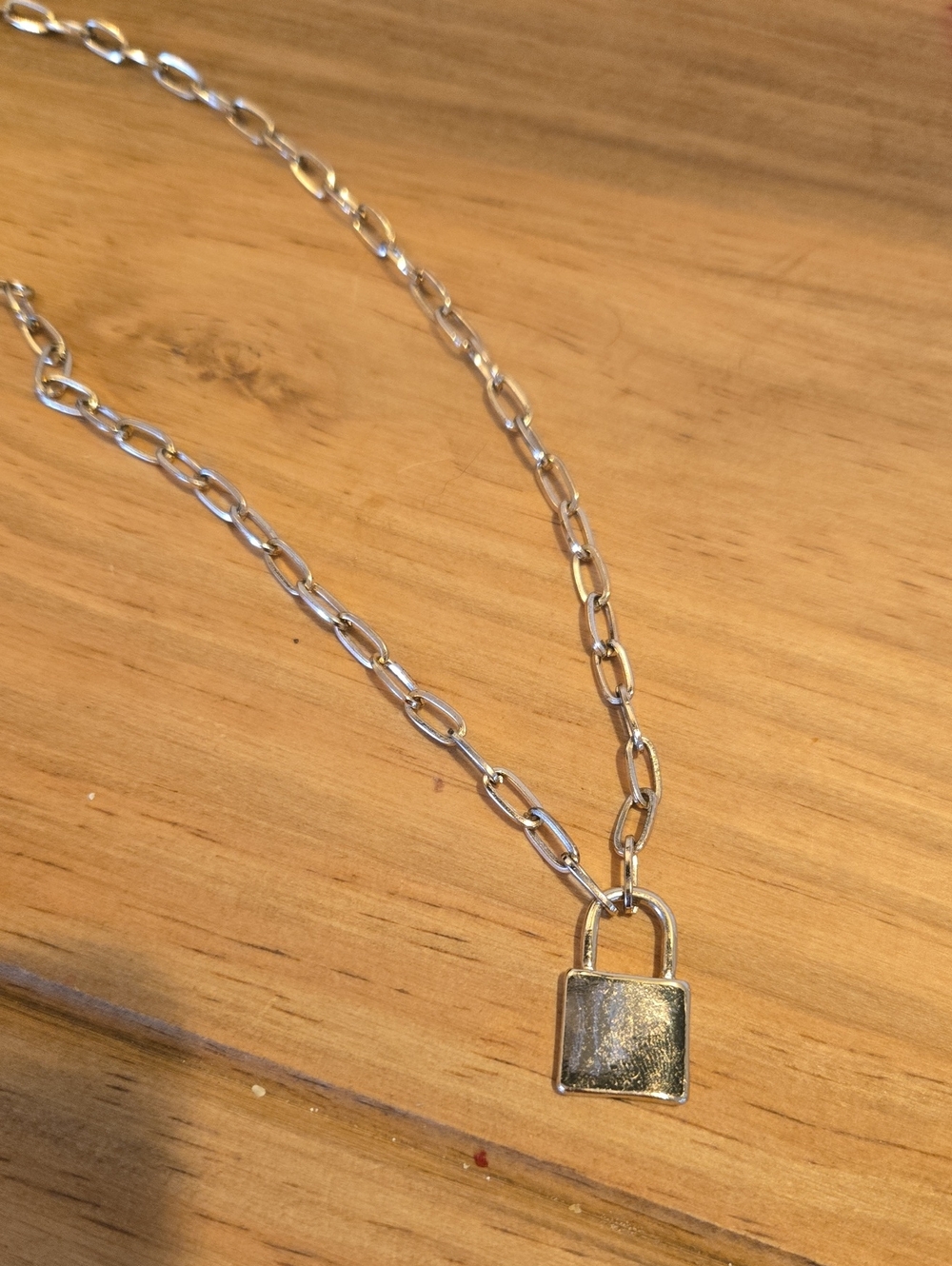Gold Lock Necklace